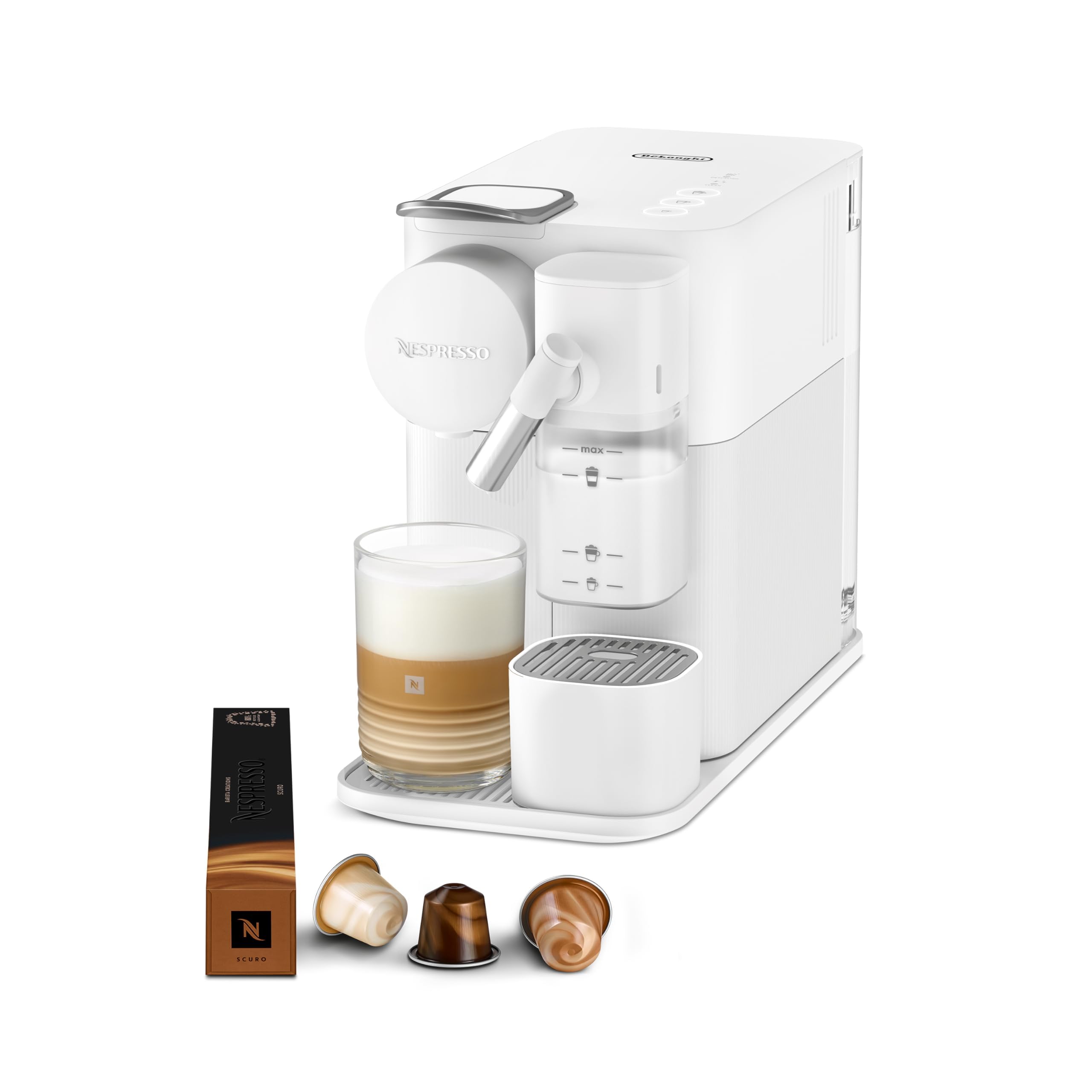 Kaffira - Lattissima One Kaffeemaschine Wiiss, 19 Bar + Willkommenskit, Wiiss