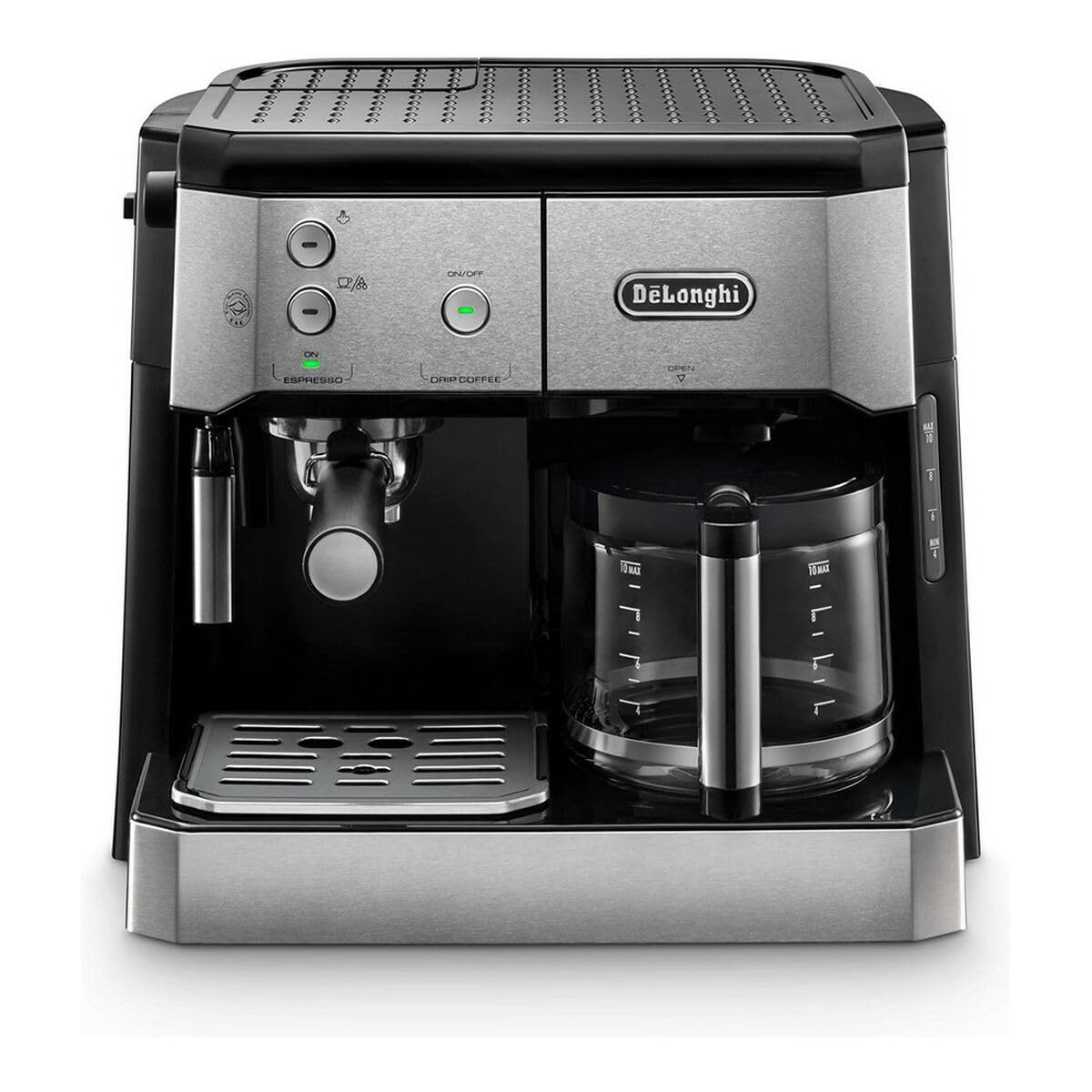 Kaffira - 2-in-1 Kaffeemaschine, Schwarz, Metallig
